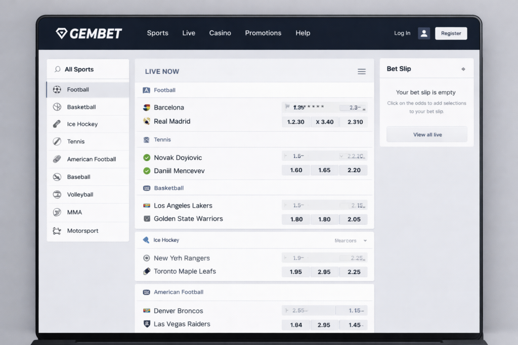 Gembet Online sports betting platform